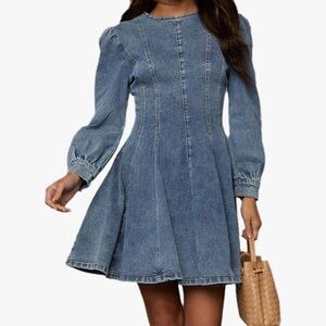 Denim Long Sleeve Dress